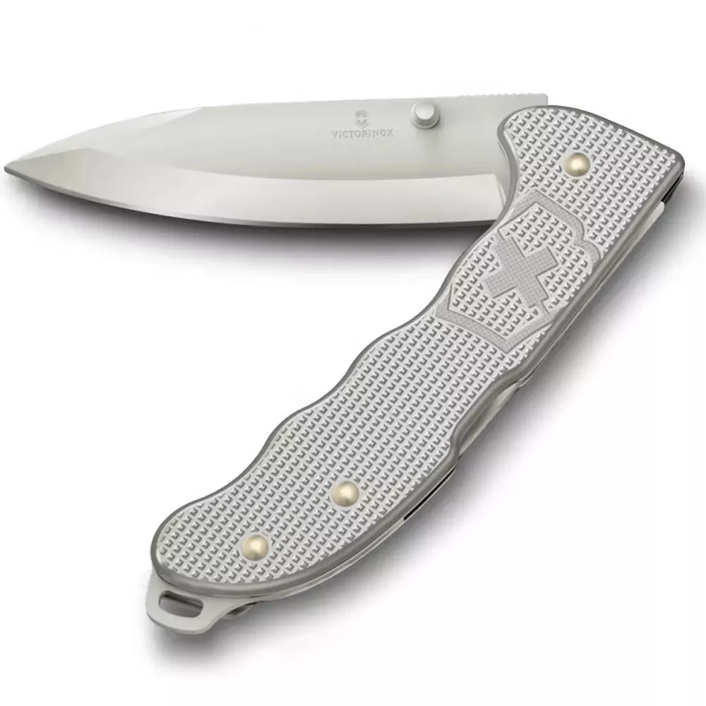 Складаний ніж 136мм Victorinox EVOKE Alox 4 функції блокування кліп Сріблястий (0.9411.D26)