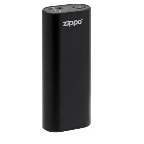 Грілка для рук USB до 6 годин+ Power Bank 4400 мАч ZIPPO Heatbank, індикатор заряду та нагріву,  чорна, картонна упаковка (2007389)