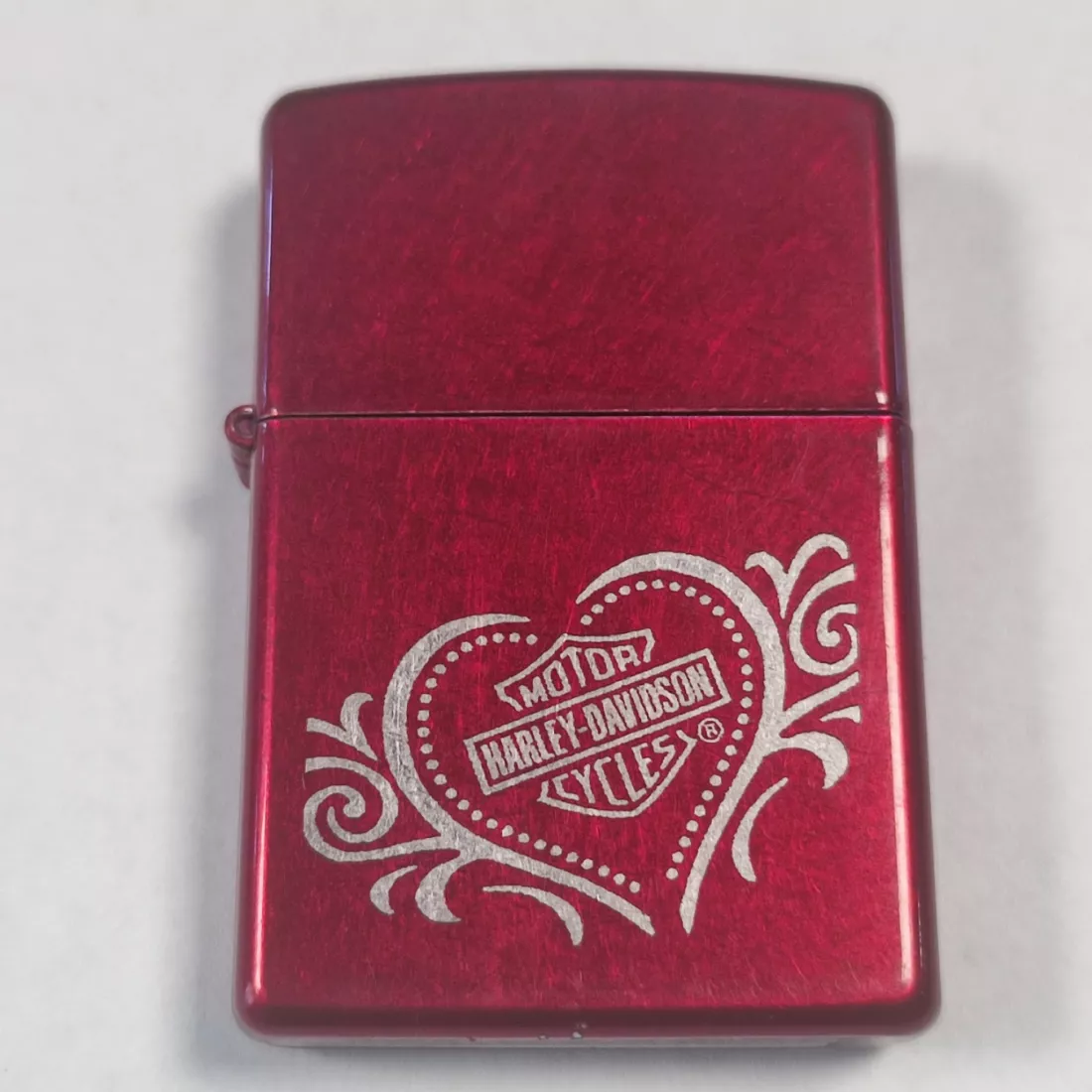 Корпус від запальничкі 21079 ZIPPO HARLEY DAVIDSON HEART CANDY APPLE RED без інсерта (*21079)